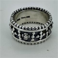 Unisex Silver Ring 925 Silver 7.8g Size:6